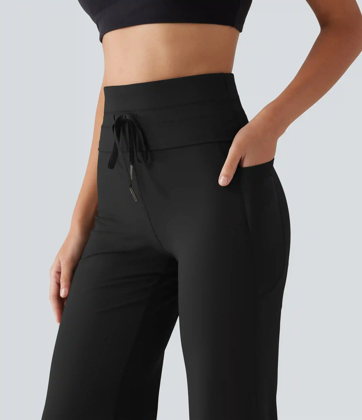 Halara UltraSculpt™ High Waisted Foldover Drawstring Yoga Joggers with Pockets
