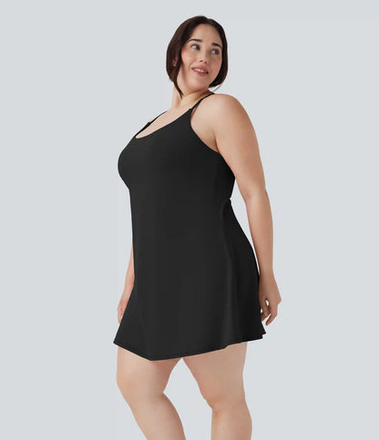 SoftlyZero™ Plush Active Plus Size Dress-Longer Length-Easy Peezy Edition