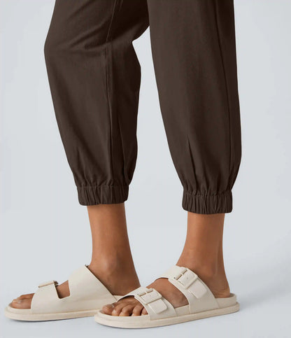 Mid Rise Casual Joggers with Pockets