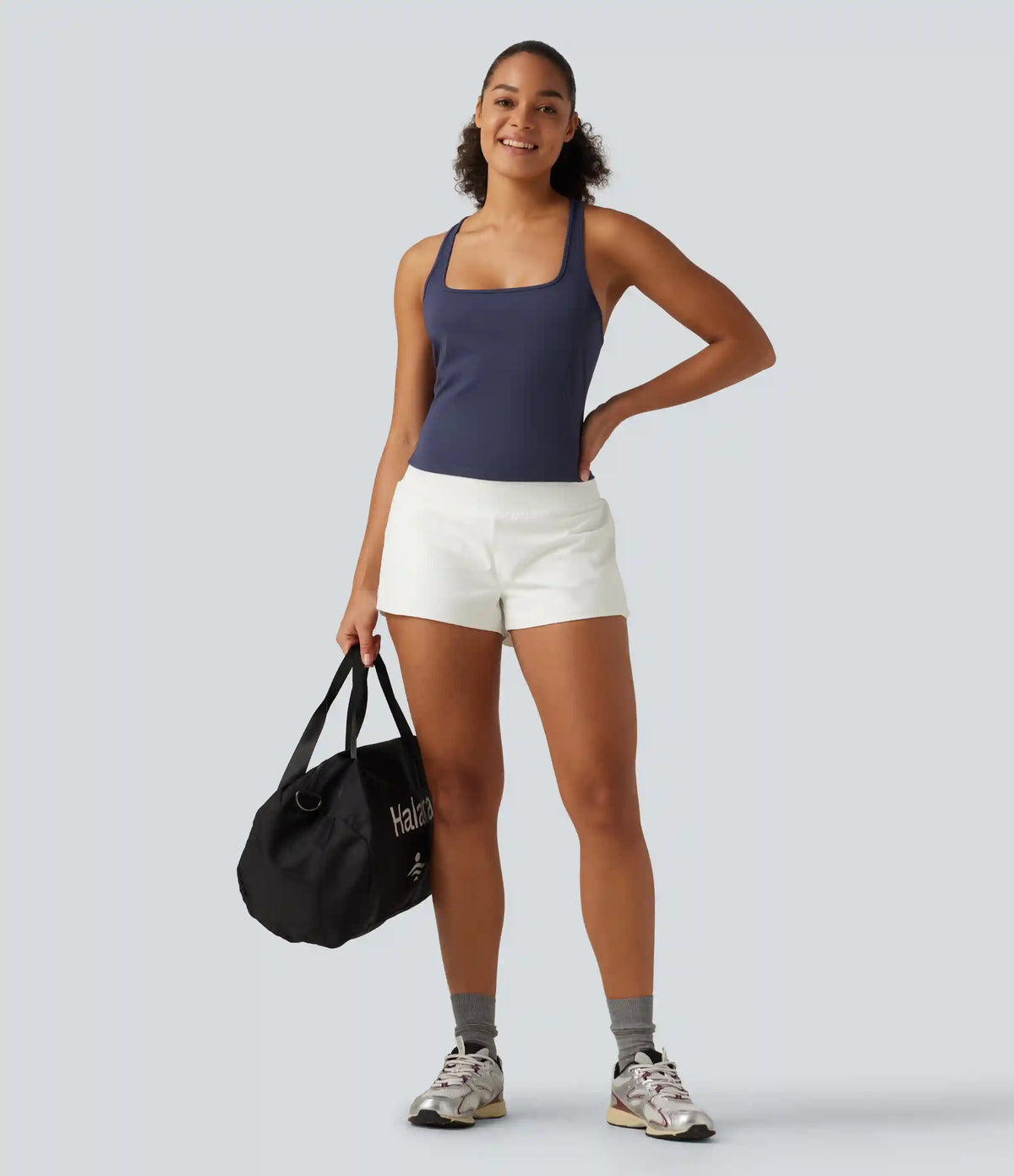 SoftlyZero™ Plush Square Neck Racerback Yoga Tank Top