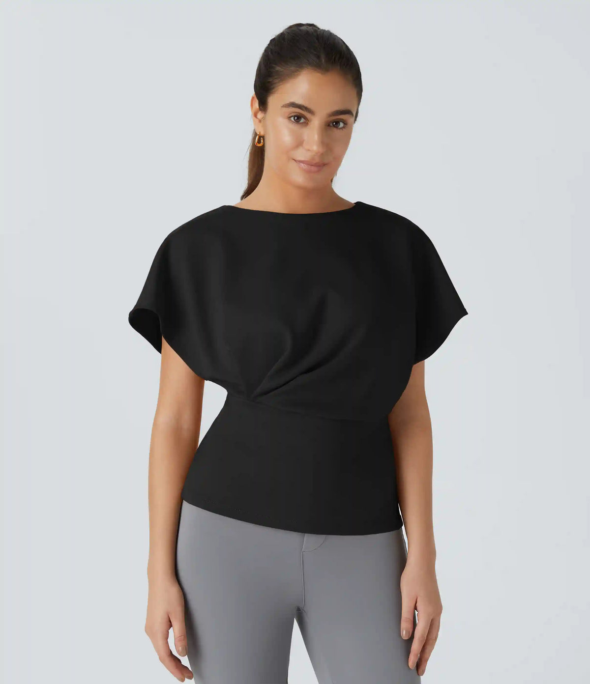 Short Sleeve Work Top