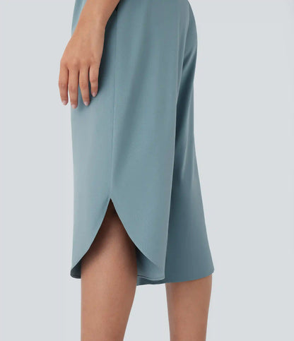 Breezeful™ High Waisted Crossover Pocket Quick Dry Capri Pants