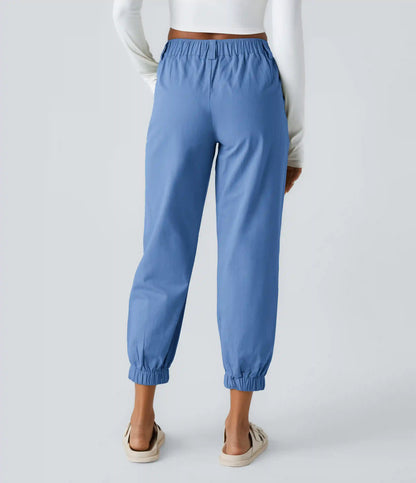 Mid Rise Casual Joggers with Pockets