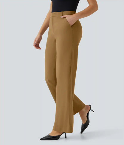 Halara Flex™ Mid Rise Pocket Straight Leg Work Pants