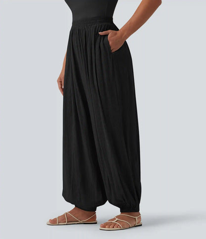 Mid Rise Baggy Joggers with Pockets
