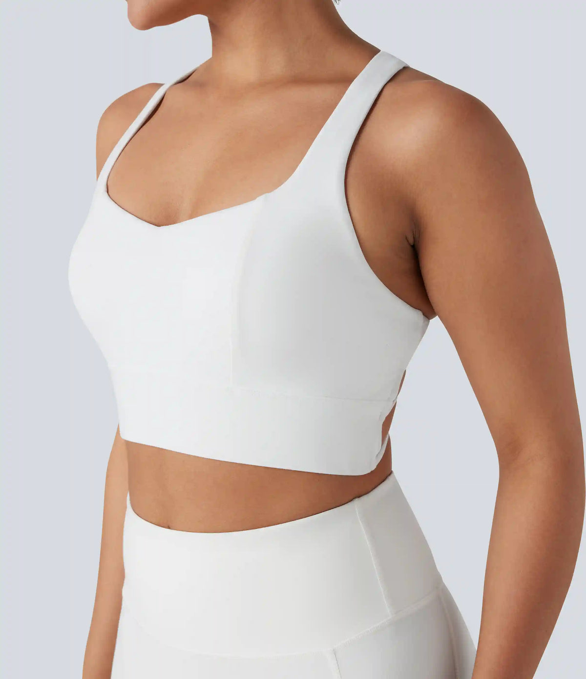 Light Support Racerback Crisscross Yoga Sports Bra