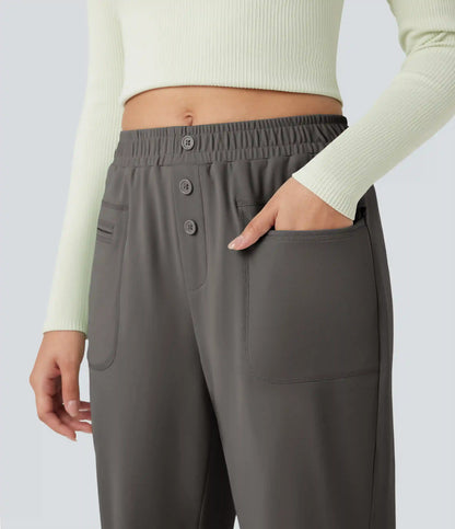 DayStretch Mid Rise Casual Joggers with Pockets