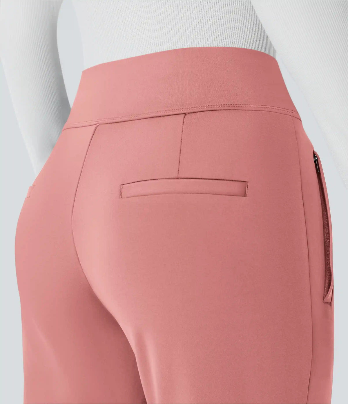 Halara Flex™ DayStretch Mid Rise Side Zipper Pocket Work Flare Pants