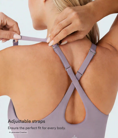 SoftlyZero™ Plush Molded Cups Low Support Dance Active Dress-Easy Peezy Edition DD-F Cups