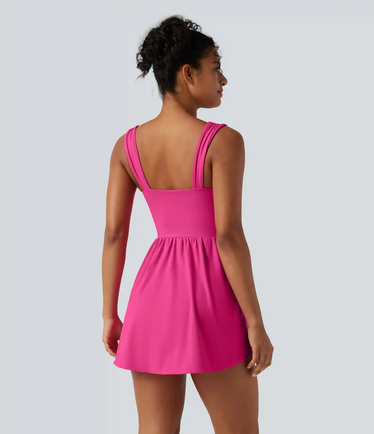 SoftlyZero™ Plush Sweetheart Neck Built-in Bra 2-in-1 Micro Mini Casual Dress with Pocket-Easy Peezy Edition