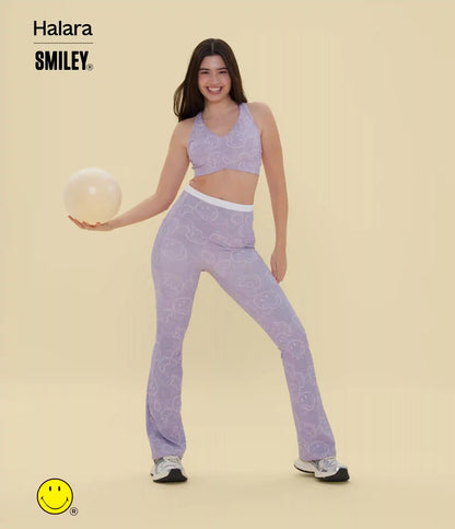 Halara X Smiley® Halara UltraSculpt™ High Waisted Scrunch Butt Lifting Tummy Control Bootcut Training Leggings with Pockets