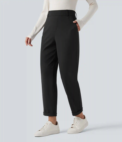 Patitoff™ 2.0 Pet Hair Resistant High Waisted Tapered Casual Pants with Pockets
