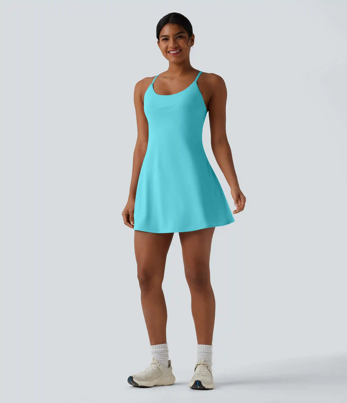 Softlyzero™ Plush Tummy Control Active Dress with Pockets-Easy Peezy Edition