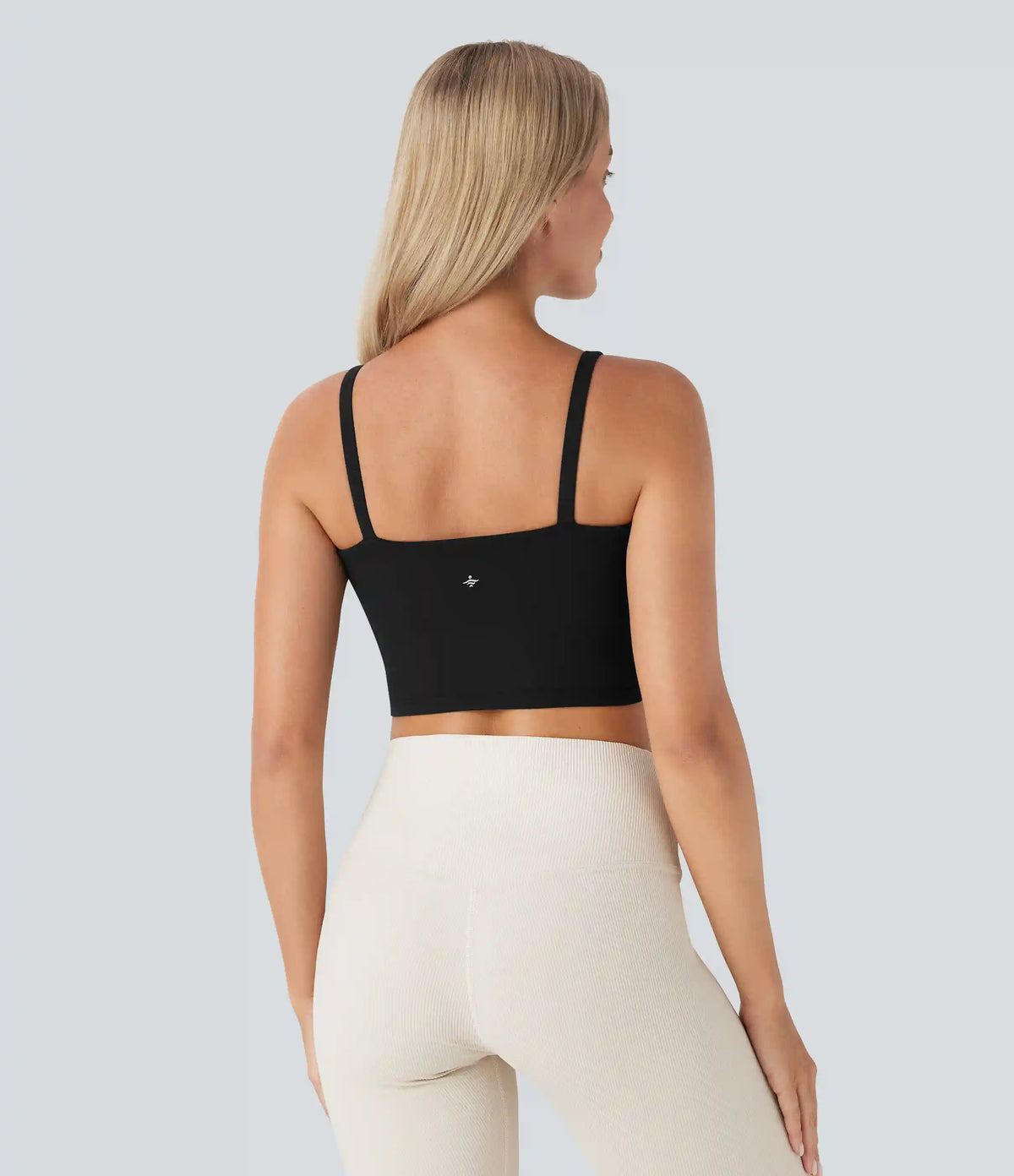 SoftlyZero™ Plush Basic Padded Cropped Low Support Running Cami Top DD-F Cups