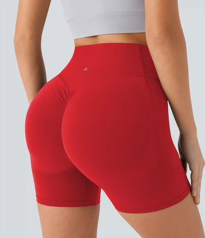 Halara UltraSculpt™ High Waisted Scrunch Butt Lifting Tummy Control Pocket Shaping Workout Biker Shorts 5''