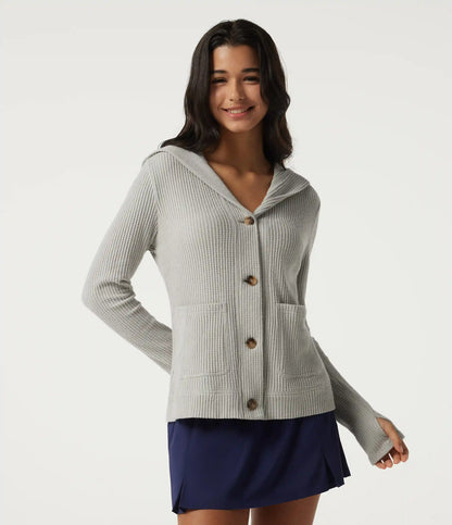 Hooded Long Sleeve Casual Jacket with Pockets