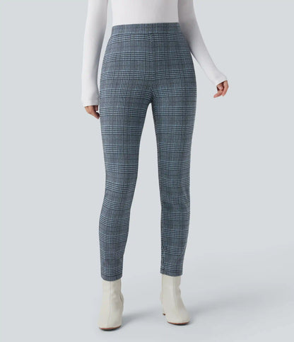 Halara Flex™ High Waisted Pocket Houndstooth Plaid Skinny Work Pants