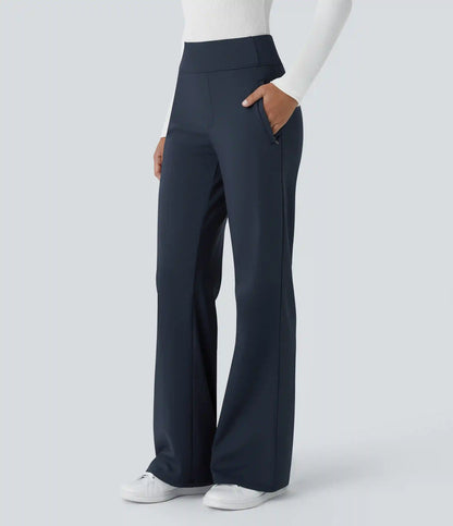 Halara Flex™ DayStretch Mid Rise Side Zipper Pocket Work Flare Pants