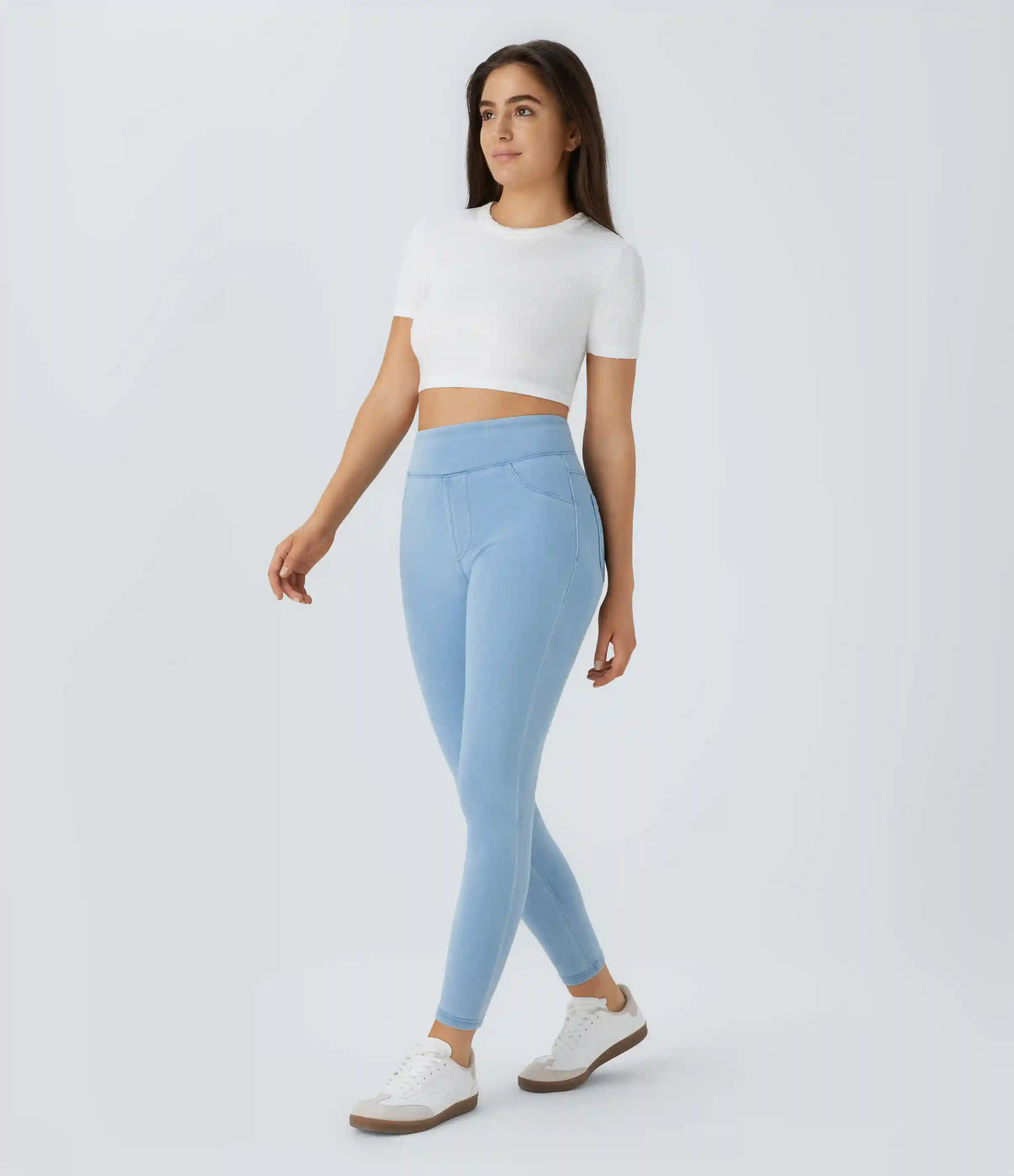 Halara Flex™ High Waisted Pocket Denim Casual Leggings