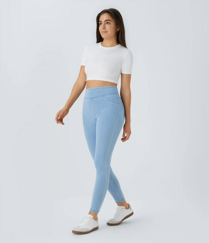 Halara Flex™ High Waisted Pocket Denim Casual Leggings