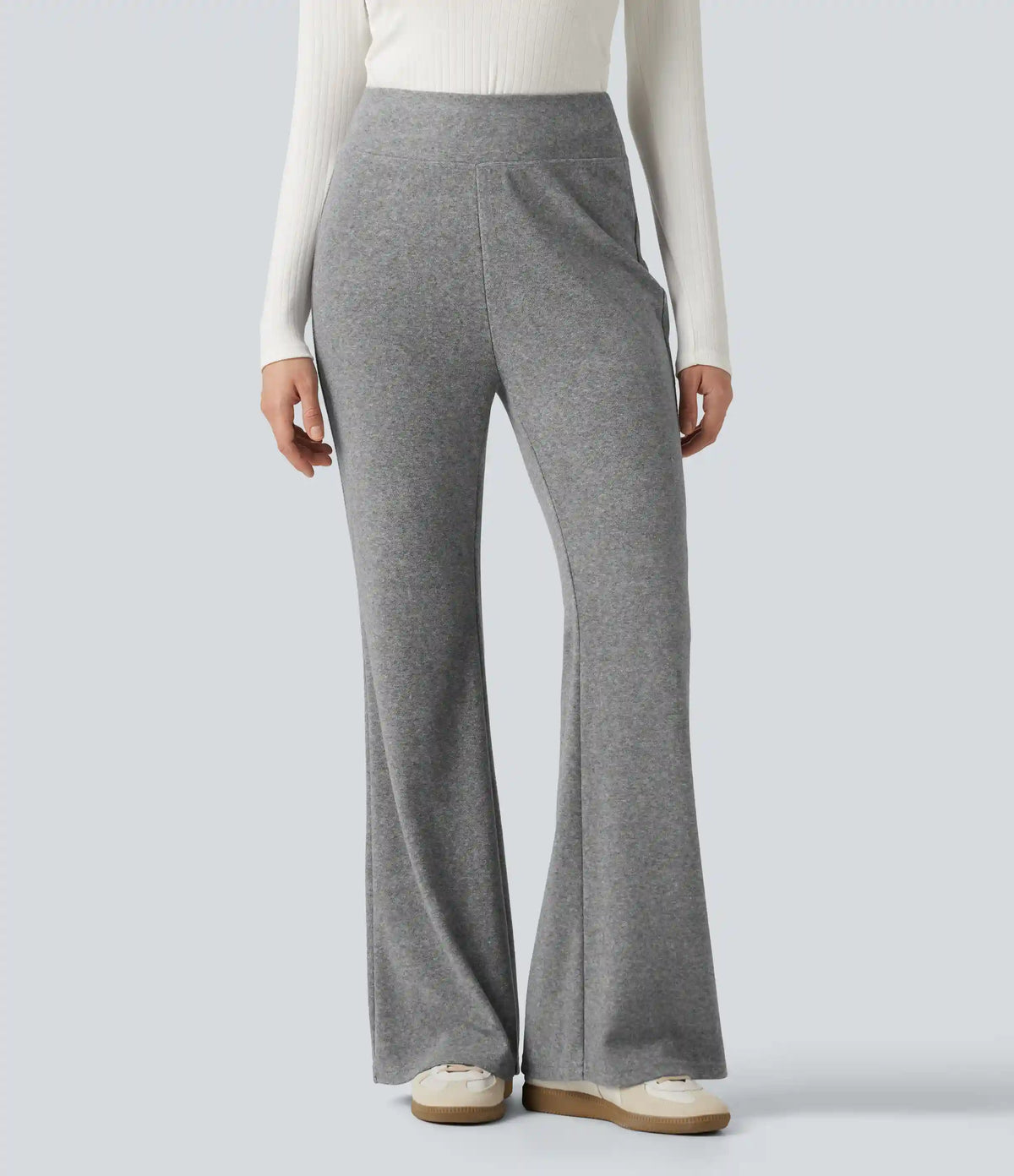High Waisted Flare Casual Pants