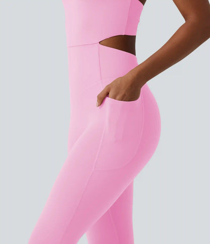Halara UltraSculpt™ Tummy Control Bootcut Training Jumpsuit with Pockets-Easy Peezy Edition