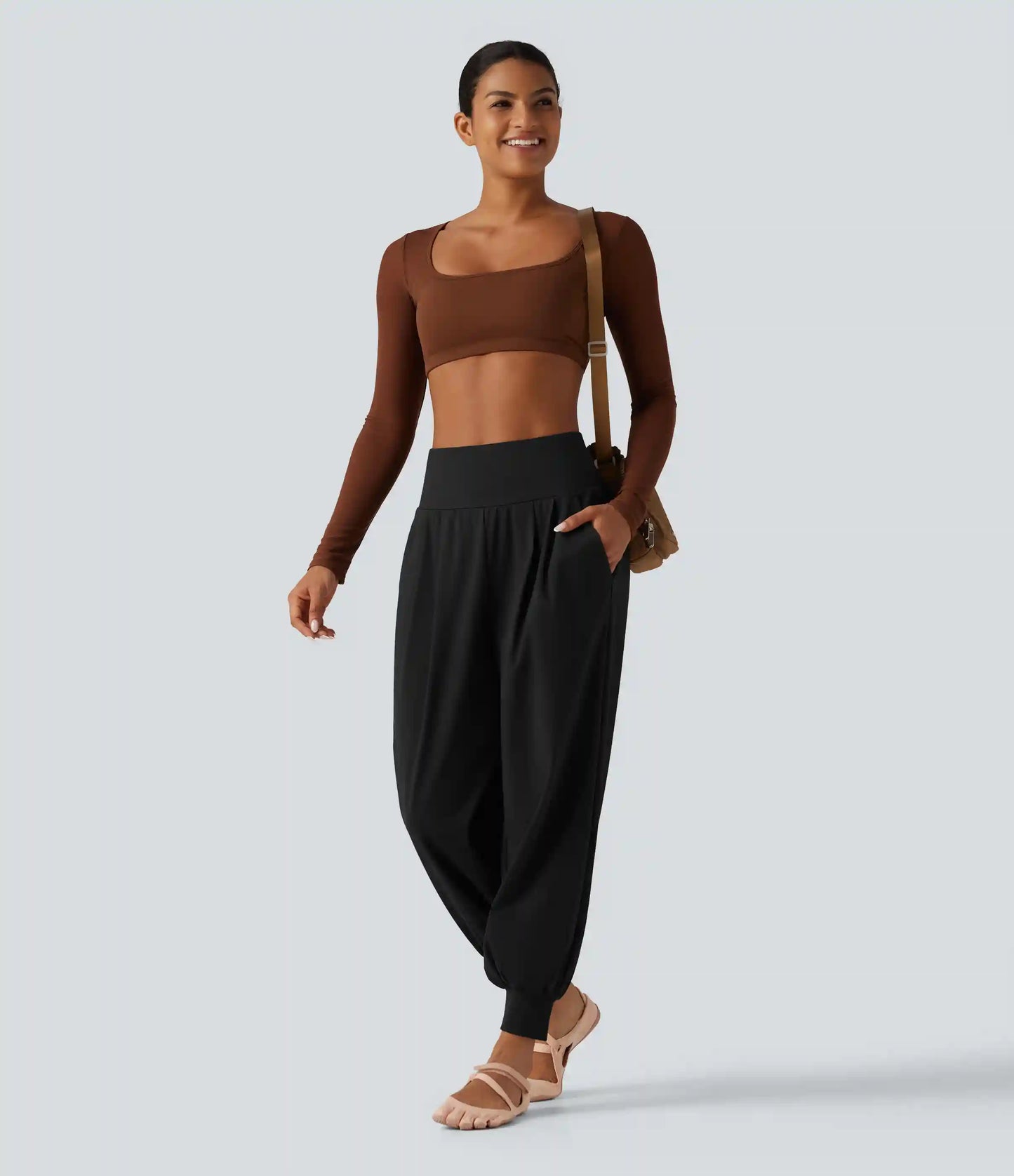 High Waisted Tummy Control Yoga Jogger with Pockets