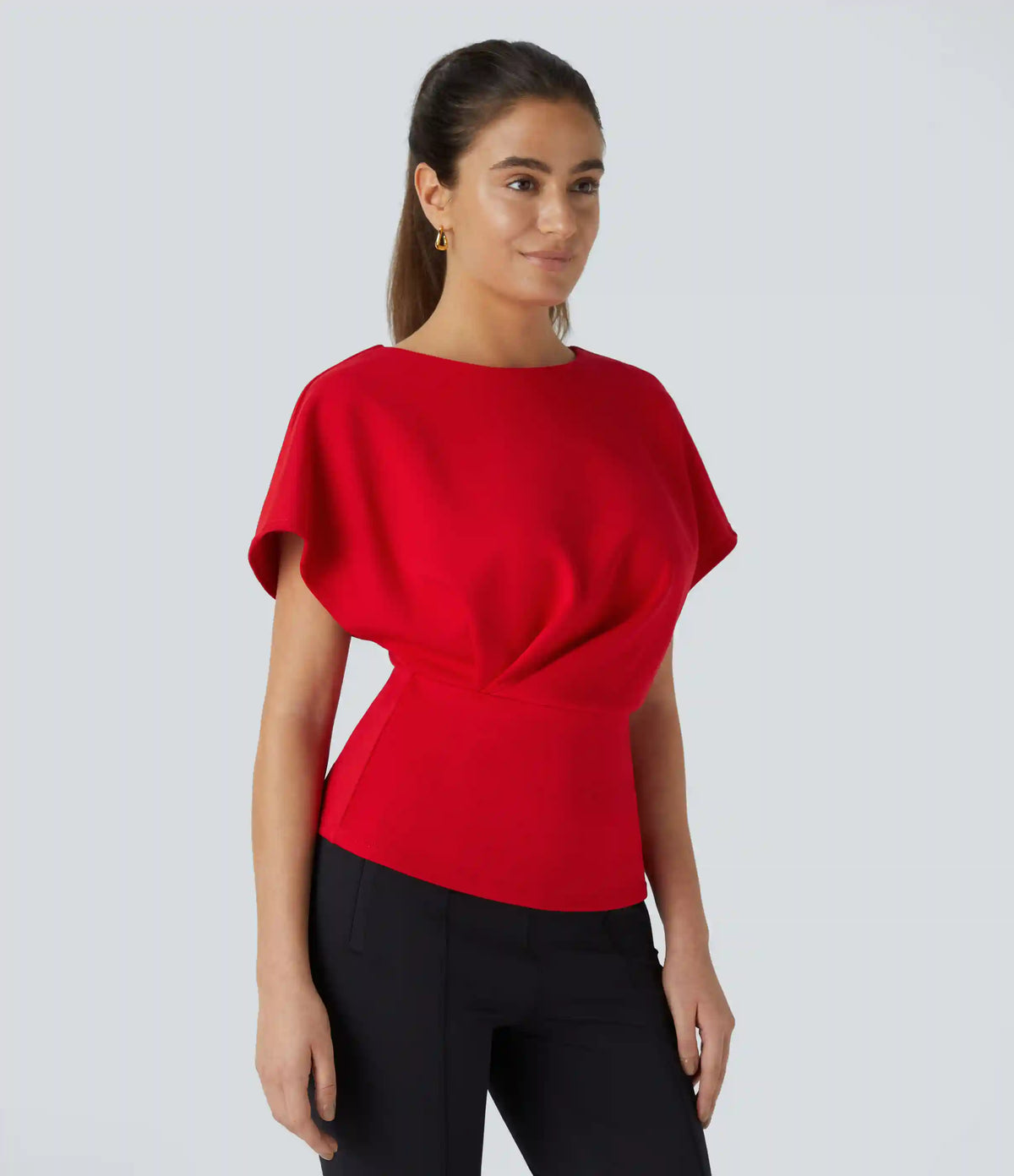 Short Sleeve Work Top