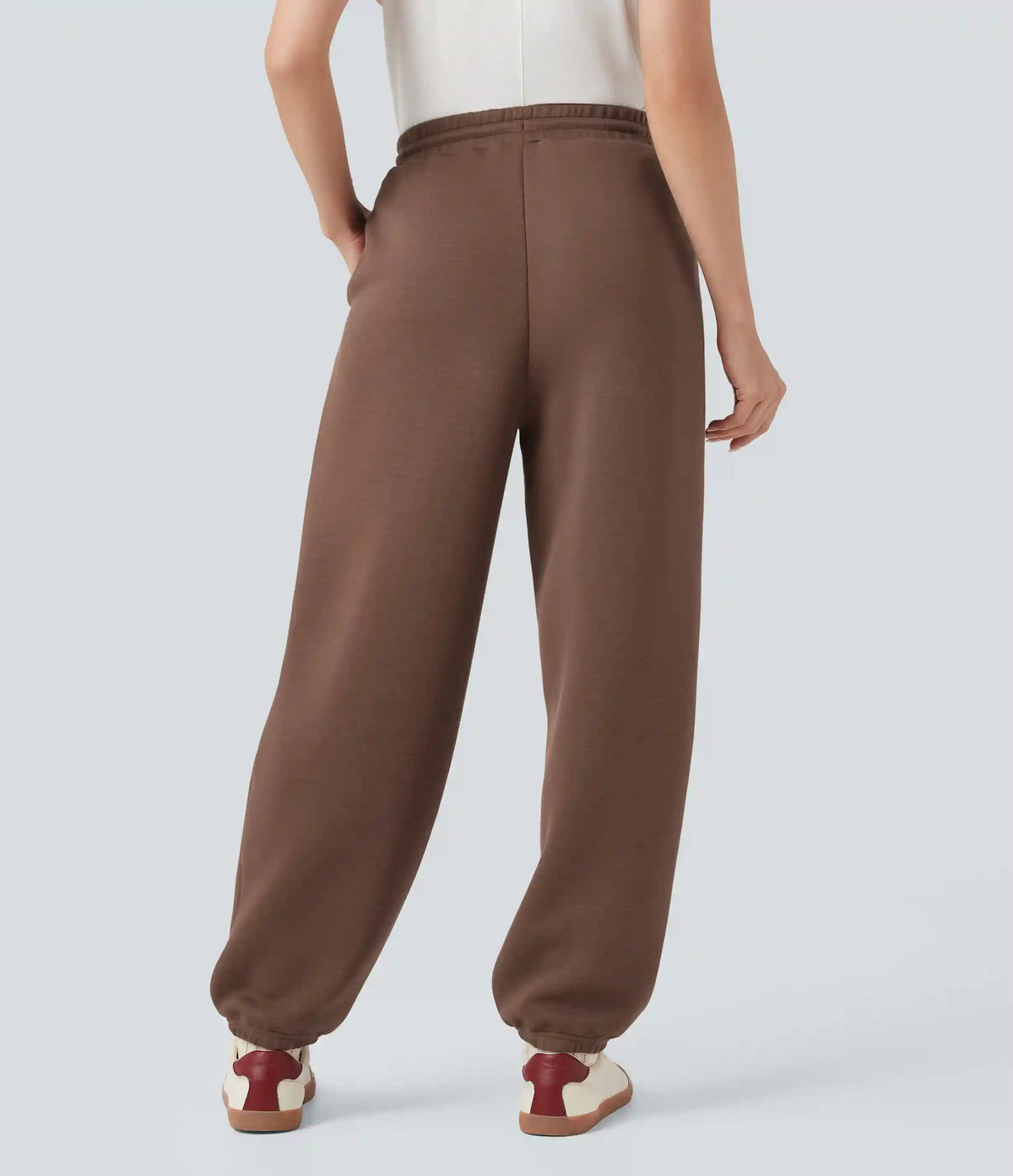 SpacerTek™ Mid Rise Drawstring Casual Joggers with Pockets