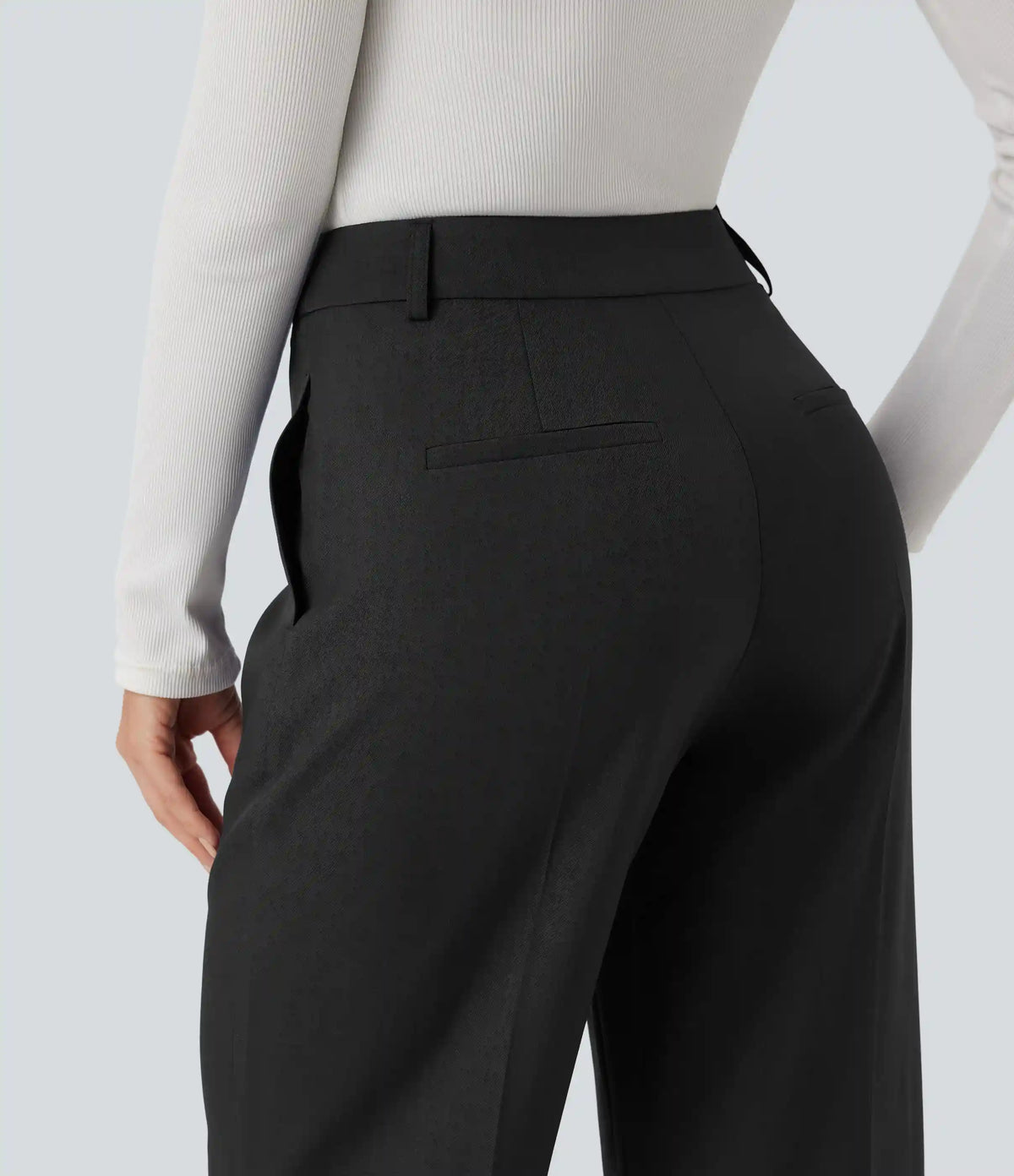 High Waisted Work Bootcut Pants with Pockets