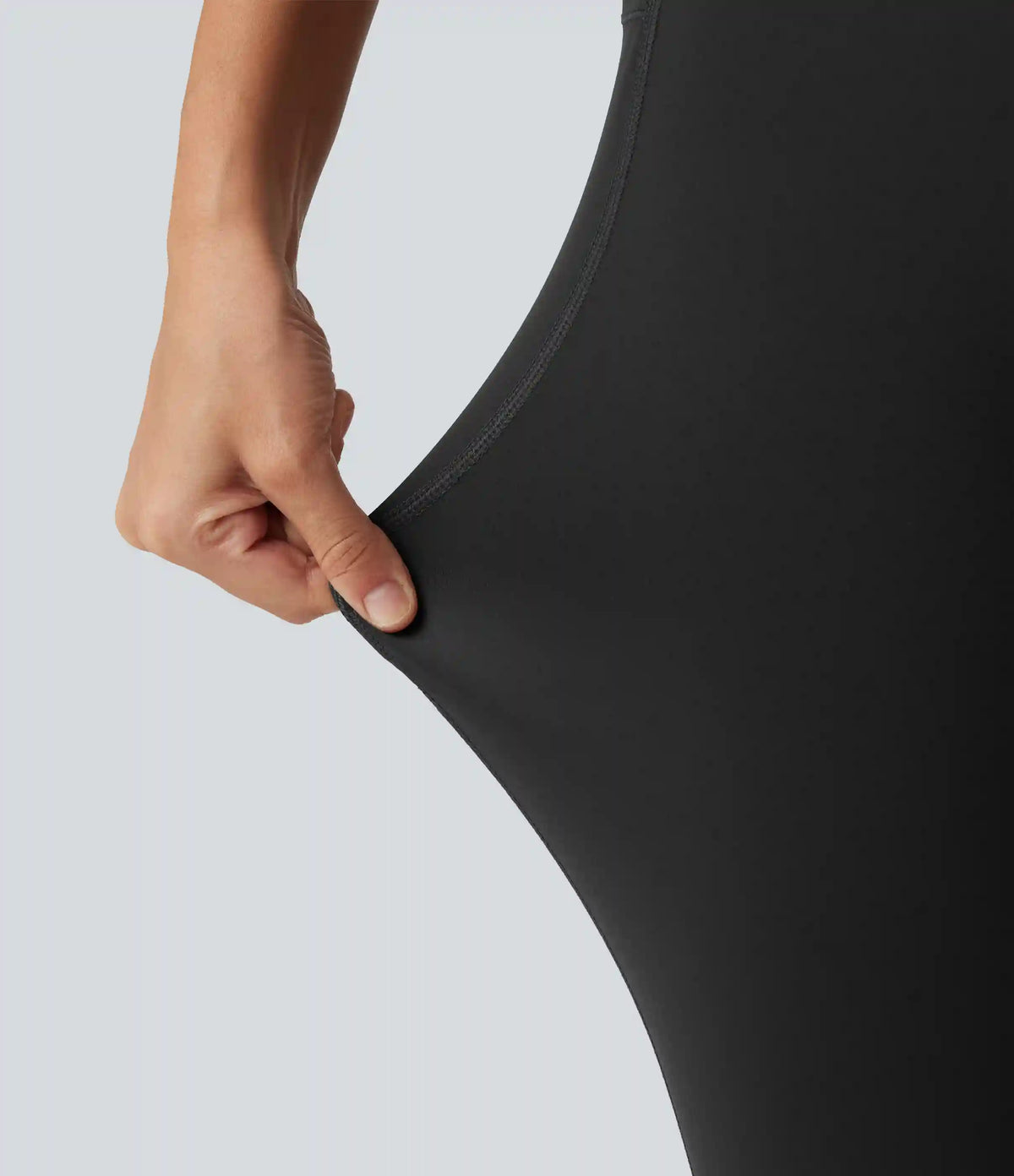 Halara UltraSculpt™ High Waisted Tummy Control Stretchy PU Yoga Leggings with Pockets