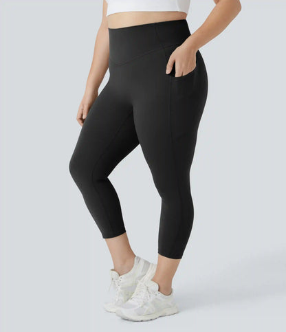 Halara UltraSculpt™ High Waisted Pocket Plus Size Shaping Training Capri Leggings