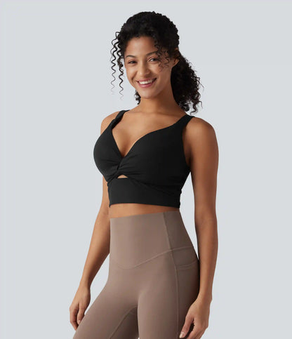 Halara UltraSculpt™ Low Support Push-Up Yoga Sports Bra DD-F Cups