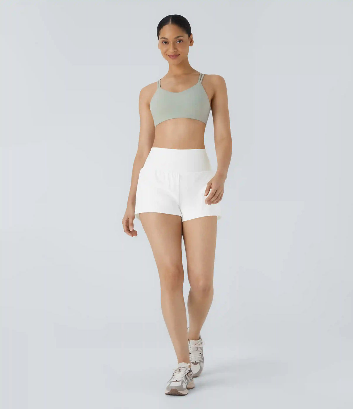 SoftlyZero™ Airy Super High Waisted 2-in-1 InstantCool Yoga Shorts with Pockets