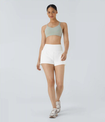 SoftlyZero™ Airy Super High Waisted 2-in-1 InstantCool Yoga Shorts with Pockets