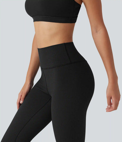 High Waisted Waffle Casual Leggings