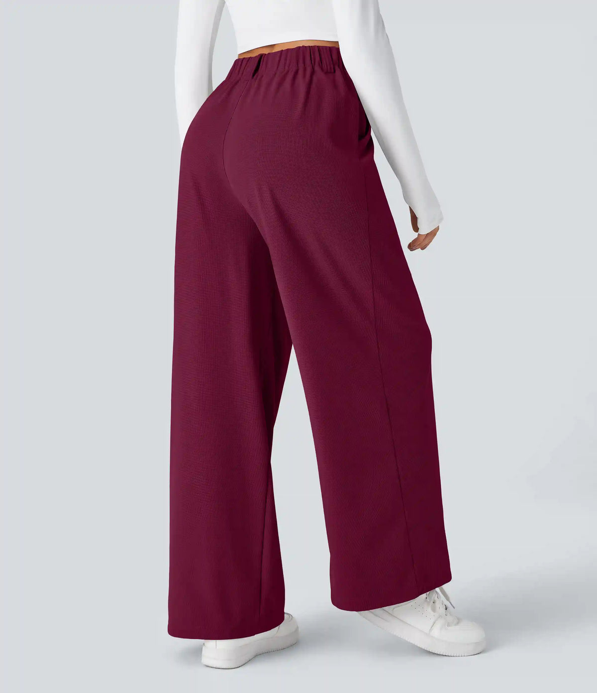Halara Flex™ High Waisted Pocket Wide Leg Waffle Work Pants