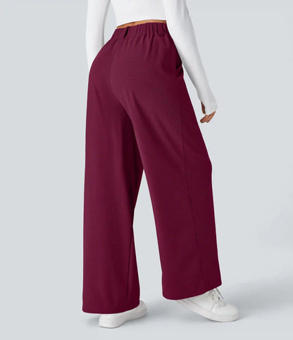 Halara Flex™ High Waisted Pocket Wide Leg Waffle Work Pants