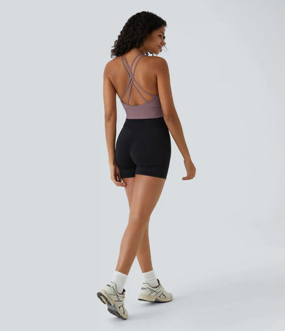 OneForm Seamless Flow Low Support Ruched Double Straps Sports Bra A-D Cups