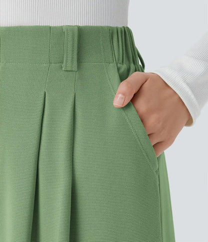 Halara Flex™ High Waisted Pocket Wide Leg Waffle Work Pants
