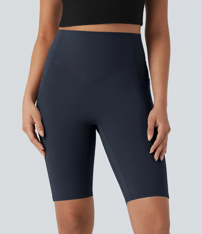 Halara UltraSculpt™ High Waisted Scrunch Butt Lifting Tummy Control Side Pocket Shaping Workout Biker Shorts 9''