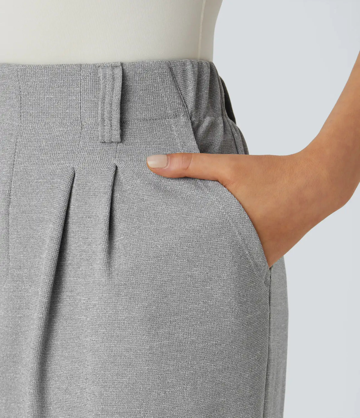 Halara Flex™ High Waisted Pocket Wide Leg Waffle Work Pants