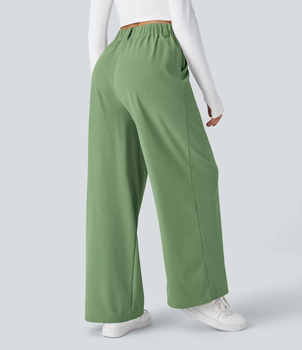 Halara Flex™ High Waisted Pocket Wide Leg Waffle Work Pants