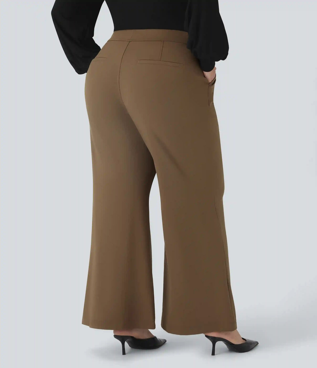 Halara Flex™ DayStretch High Waisted Work Plus Size Flare Pants with Pockets