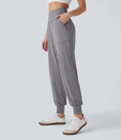 High Waisted Pocket Casual Joggers