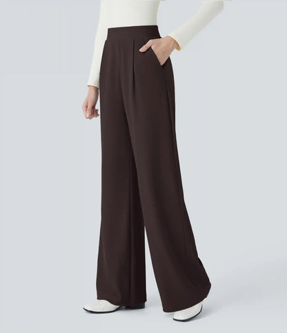 Halara Flex™ High Waisted Body Sculpt Waist-Slimming Pocket Wide Leg Micro Waffle Work Pants