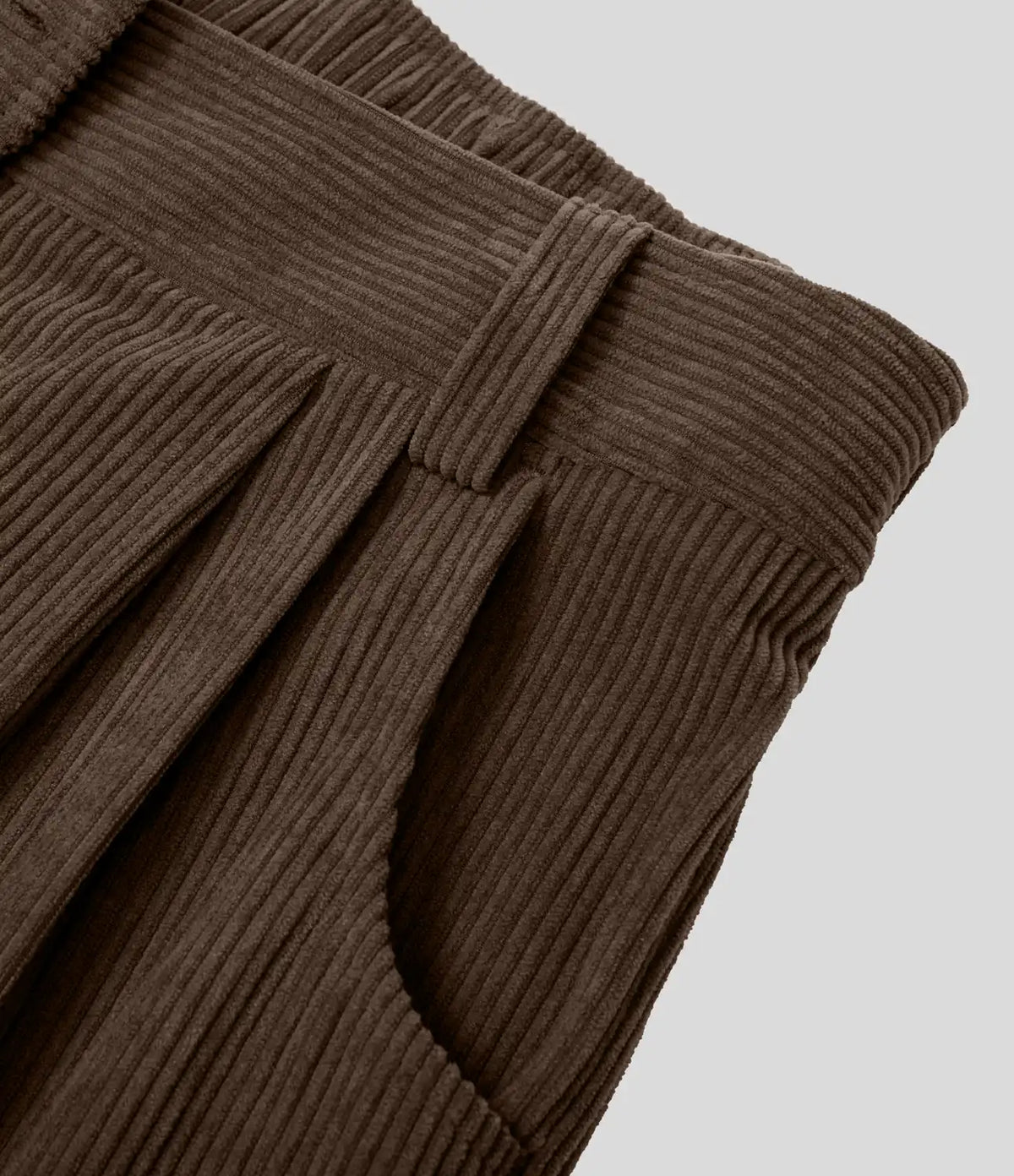 Mid Rise Zipper Pocket Corduroy Casual Pants