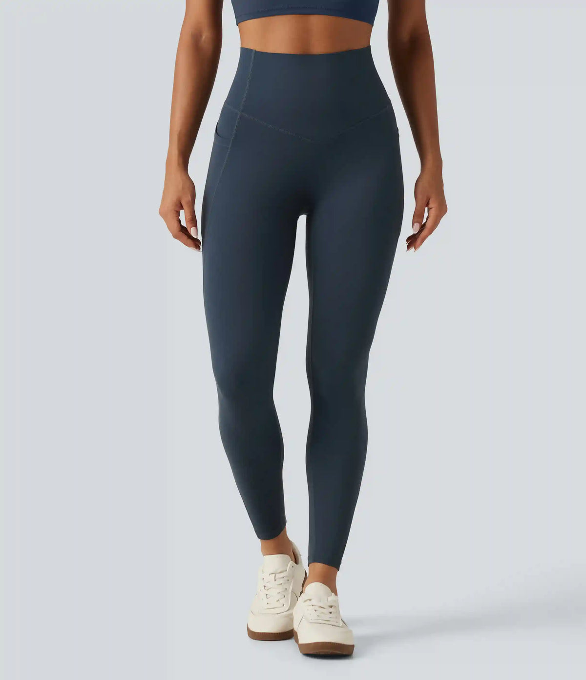 Halara UltraSculpt™ Curvy High Waisted Tummy Control Shaping Yoga Leggings with Pockets