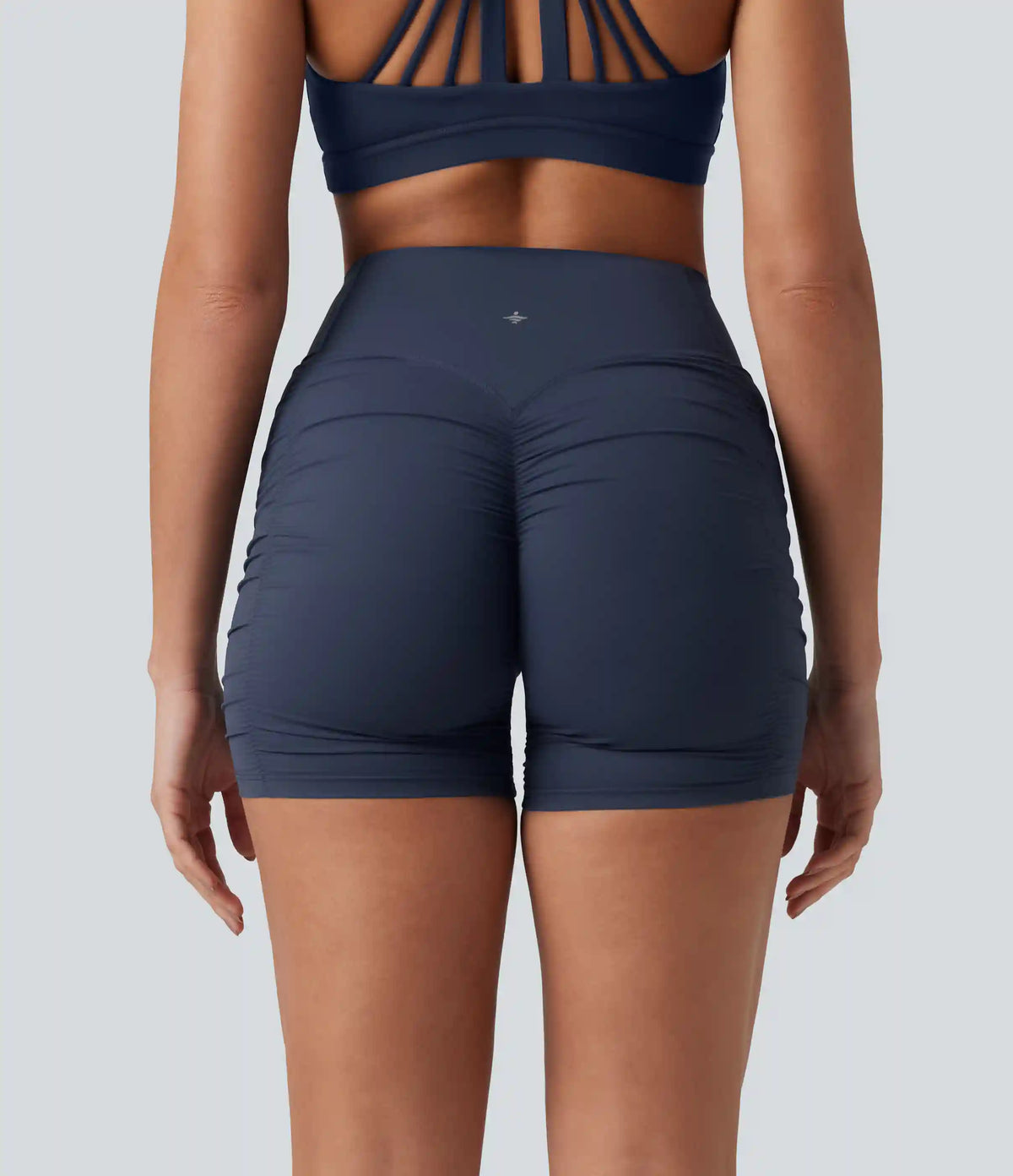 Halara Ultrasculpt™ High Waisted Ruched Scrunch Yoga Biker Shorts 5''