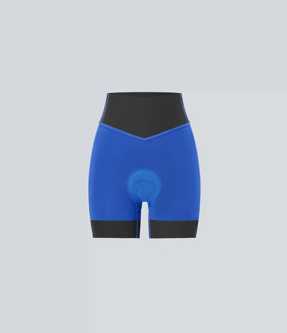 SpeedWave™ High Waisted Antislip Tummy Control Quick Dry Cycling Chamois Padded Biker Shorts 5'' with Pockets